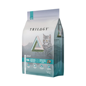 Trilogy Barramundi, Tuna & Lamb Dry Kitten Food Bag - Front