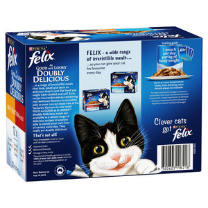FELIX Doubly Delicious Meat Selection Adult Wet Cat Food