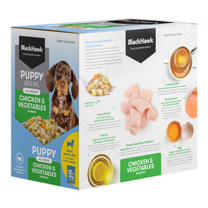 Black Hawk Chicken and Vegetables Wet Puppy Food
