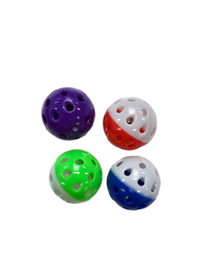 Plastic Ball with Bell Cat Toy - Assorted Colours