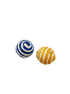 Jute Ball Cat Toy - Assorted Colours