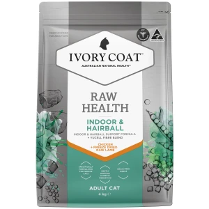 Ivory Coat Raw Health Indoor & Hairball Dry Cat Food