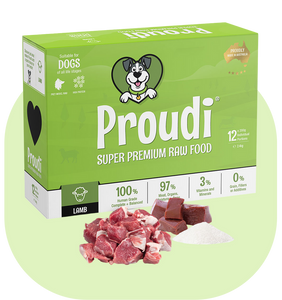 PROUDI Raw Lamb Patties for Dogs