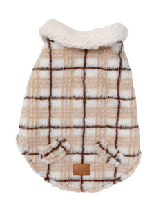 FuzzYard The Lumberjack Beige Dog Jacket