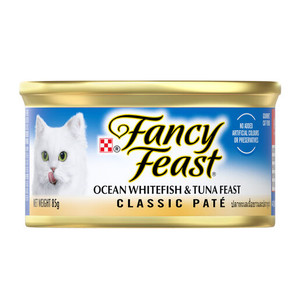 Fancy Feast Classic Paté Ocean Whitefish & Tuna Feast Wet Cat Food