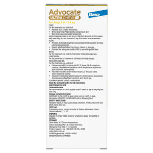 Advocate Ultra Chew for Extra Small Dogs