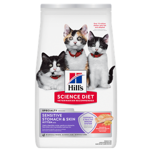 Hill's Science Diet Sensitive Skin & Stomach Salmon & Brown Rice Kitten Food