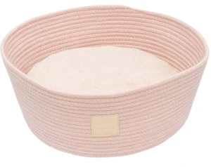 FuzzYard Life Rope Basket Blush Cat Bed