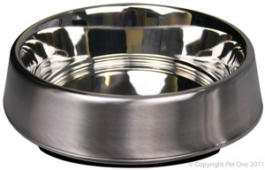 Pet One Stainless Steel Bowl Anti Ant Anti Tip