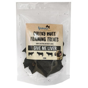 Yummi Cheeky Mutt Give Me Liver Training Dog Treats