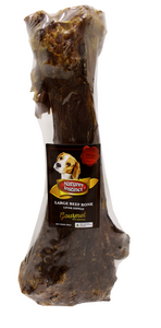 Natures Instinct Beef Bone Large Liver Dipped Dog Treat