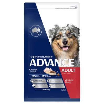 ADVANCE Adult Medium Breed Dry Dog Food Chicken 15kg
