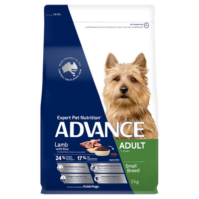 ADVANCE Adult Small Breed Dry Dog Food Lamb 3kg