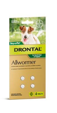 Drontal Tablet Allwormer for Small Dogs
