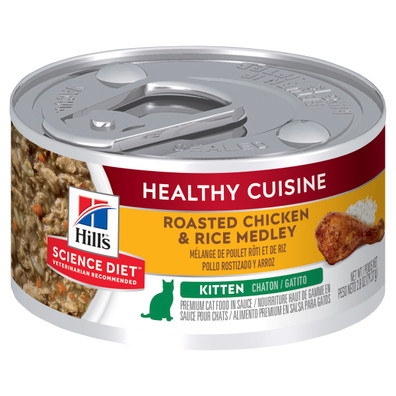 Hill's Science Diet Kitten Healthy Cuisine Chicken & Rice Medley Wet Cat Food