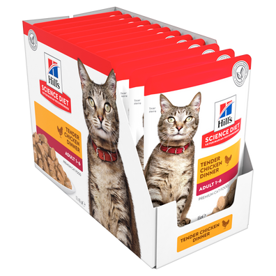 Hill's Science Diet Optimal Care Chicken Adult Wet Cat Food Pouches
