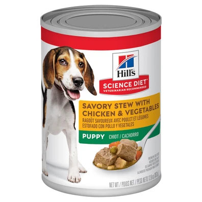 Hill's Science Diet Puppy Savory Stew Chicken & Vegetables Wet Dog Food