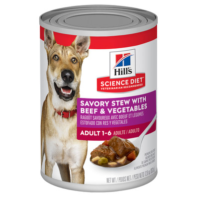 Hill's Science Diet Savory Stew Beef & Vegetables Adult Wet Dog Food