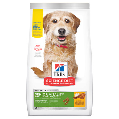 Hill's Science Diet Senior Vitality Small & Mini Senior Adult 7+ Dry Dog Food