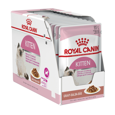 Royal Canin Kitten Instinctive in Gravy Wet Cat Food Pouches