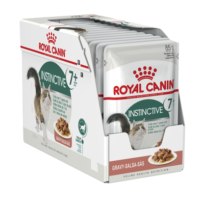 Royal Canin Adult Instinctive 7+ in Gravy Wet Cat Food Pouches