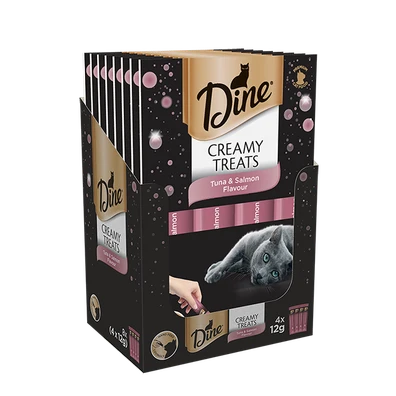 Dine Creamy Cat Treats Tuna and Salmon