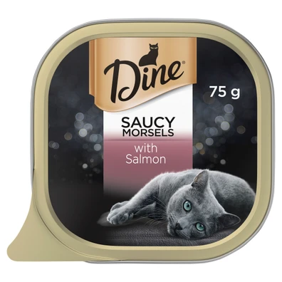 Dine Saucy Morsels With Salmon Adult Wet Cat Food