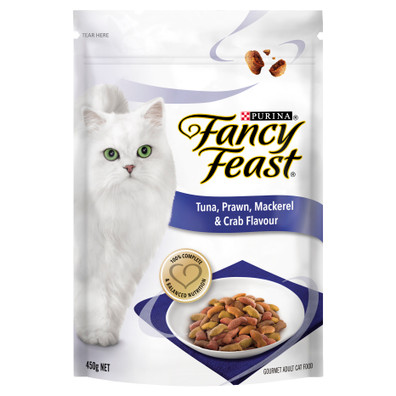 Fancy Feast  Tuna, Prawn, Mackerel & Crab Adult Dry Cat Food