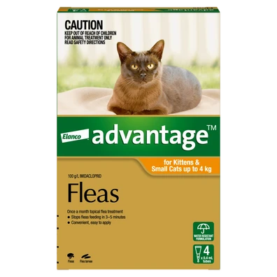Advantage For Small Cats and Kittens Orange