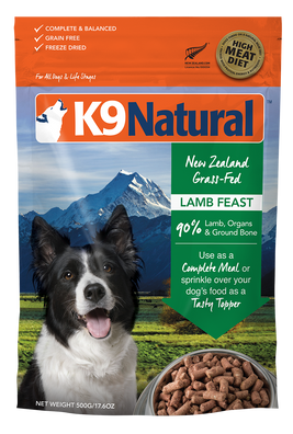 K9 Natural Lamb Feast Freeze Dried Dog Food