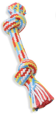 Mammoth Flossy Chews Braidys 2 Knot Bone Dog Toy