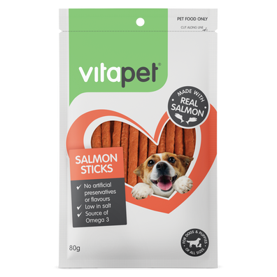 VitaPet Salmon Stick Dog Treats
