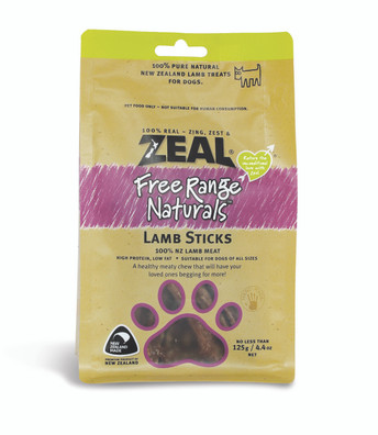 Zeal Lamb Sticks Dog Treats