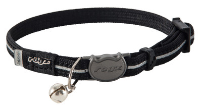 Rogz Alleycat Safeloc Cat Collar Black