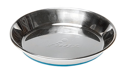 Rogz Anchovy Stainless Steel Cat Bowl Blue