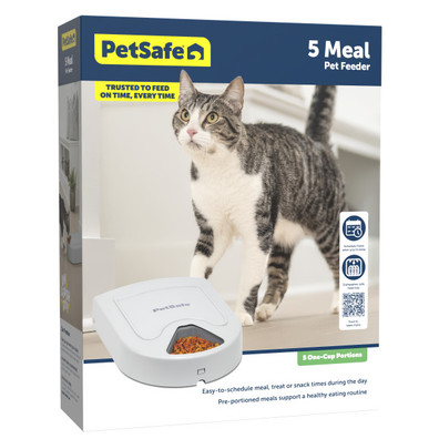PetSafe® 5-Meal Pet Feeder Packaging - Front View