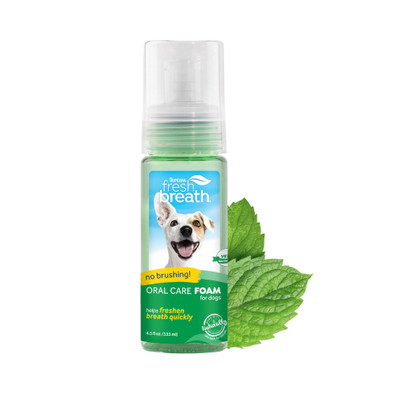 Tropiclean Fresh Breath Fresh Mint Foam Front