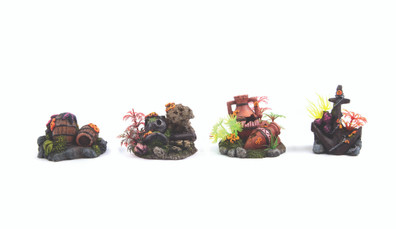 Kazoo Ornament With Plants Assorted