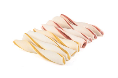 Kazoo Rawhide Spiral Twists Dog Treat
