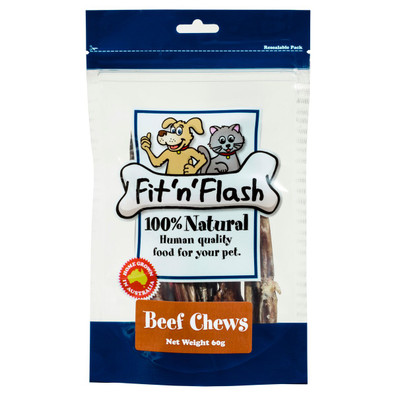 Fit'n'Flash Beef Chews Dog Treats