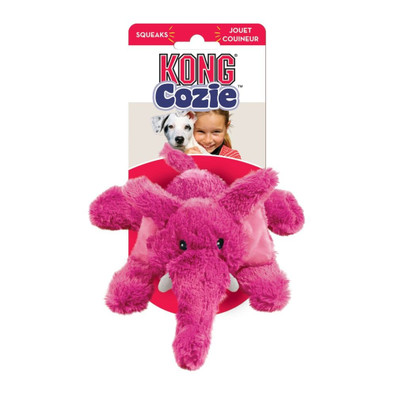 KONG Cozie Elmer Elephant Plush Dog Toy
