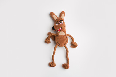 La Doggie Vita Killer Roo Plush Rope Toy With Squeaker Dog Toy
