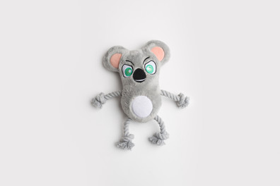 La Doggie Vita Krazy Koala Plush Rope Toy With Squeaker Dog Toy
