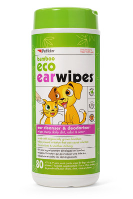 Petkin Bamboo Eco Ear Wipes