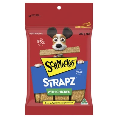 Schmackos Strapz With Chicken Dog Treats