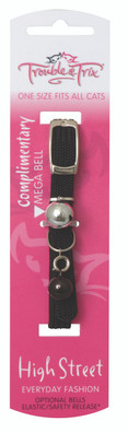 Trouble & Trix Cat Collar Black