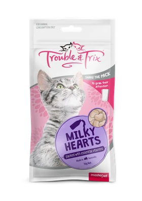 Trouble & Trix Cat Treat Milky Heart
