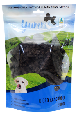 Yummi Roo Jerky Diced Dog Treats