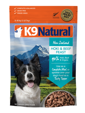 K9 Natural Beef & Hoki Freeze Dried Dog Food