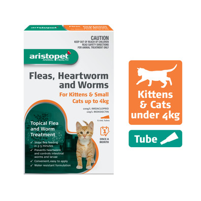 Aristopet Fleas, Heartworm & Worms For Kittens and Small Cats